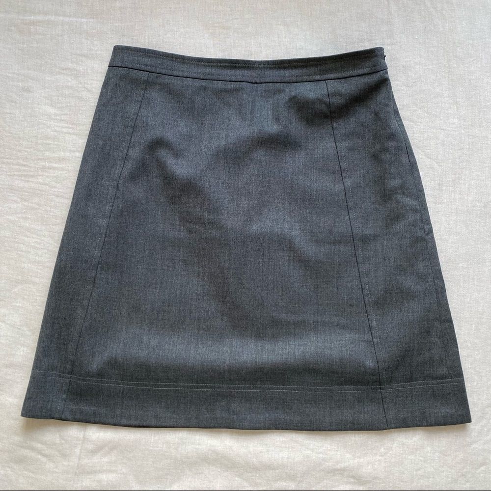 NWOT Judith & Charles Wool Gray Mini Casual Skirt